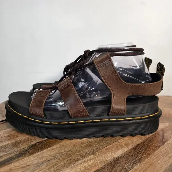 Dr. Martens Nartilla Gladiator Sandals US 10 Women’s Brown Leather Platform - Picture 4 of 10